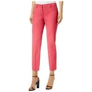 Anne Klein Women's Salmon Pink Tapered Slim Fit  Pants Size 0